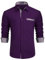 Enlision Purple Dress Shirts for Men Long Sleeve Regular Fit Formal Wedding Shirt Business Contrast Colour Casual Shirts with Pocket M