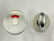 effedielle NOTTOLINO WC INDICATORE LIBERO-OCCUPATO D 45 MM CROMO SATIN.CHIAVISTELLO-MANIGLIA A FARFALLA PER PORTE SCORREVOLI WC BAR-RISTORANTI-HOTEL-UFFICI