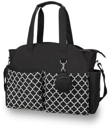 MEYTEILAY Wickeltasche Tote Baby Große Babytaschen für Mama mit Wickelstation Multifunktions Reise Wickeltasche, Schwarz