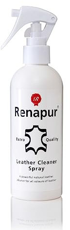 Renapur Natural Leather Cleaner Spray (250ml) – Deep-Cleaning Formula for all your leather, including Sofas, Car Interiors, Footwear, Clothing & Saddles & Tack.