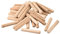sourcing map Bois Goujons 50pcs 8x50mm(5/16x2) Goujons Biseauté Terminaux Bois Chevilles Four Séché Bois Dur pour Menuiserie Meubles Étagère