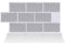 Alwayspon 3D-Vinyl-Wandfliesen-Aufkleber, selbstklebend, wasserdicht, Spritzschutz, für Küche, Badezimmer, Wand, 30,5 x 15,2 cm, Grau, 10 Blatt