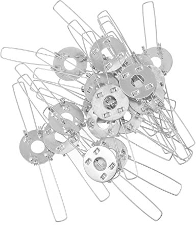 COHEALI 20 Pièces Boucle D'abat-jour Plafonnier Adaptateur D'ampoule D'abat-jour Pinces à Ressort Clip Sur L'adaptateur Lumière Base Machine à Redresser Le Fer Agrafe