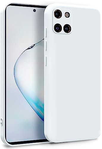 MyGadget Coque pour Samsung Galaxy Note 10 Lite - Case TPU Souple & Soft avec Doublure Microfibre - Cover Protection Extra Fine & Légère Blanc