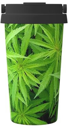Jaywis Tlater Travel Mug,Leaf Print Tlater Travel Mug,Handheld Insulated Coffee Mug,Leakproof Lid Stainless Steel,Insulated Coffee Cup with Leakproof Lids Reusable Coffee Cups Travel Car Coffee Mug