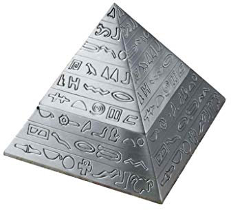 CULPRT Pyramid Aschenbecher Vintage -Gravur Flip Decoration Geschenk Klassiker Mode Persönlicher Aschenbecher Tragbarer Aschenbecher, Wohndekoration
