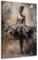Kunstgestalten24 | Leinwandbild Ballerina Modern – Elegantes Wandbild in Beige-Grau mit Echtholz-Keilrahmen – Tanzkunst für stilvolle Räume | 40x60cm, 2cm Rahmentiefe