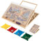 Tektalk Convertible Jigsaw Puzzle Board, Two-Way Use Adjustable Puzzle Table with Cover & 4 Colored Sorting Trays, 4-Tilting-Angle Wooden Plateau, for Up to 1000 Pieces