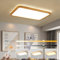 WayLuoung Holz LED Deckenleuchte | 80 * 60cm 3000-6000K 78W | Rechteckige 360° Leuchtende Natürliche Holzlampe, Schlafzimmer Wohnzimmer Kinderzimmer Küche Esszimmer (Dimmbar Mit Fernbedienung)