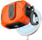 RFUNGUANGO Kompatibel mit AirPods Pro 2/1 Generation Schutzhülle (2023/2022/2019) mit Reinigungsset, 2024 Neue Schutzhülle mit Weltraum-Motiv, kompatibel mit MagSafe,Kosmos-Orange