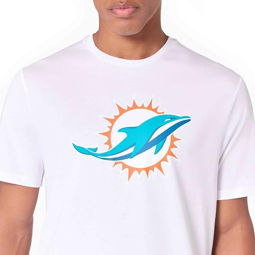 New Era NFL Miami Dolphins T-Shirt Herren & Damen Weiß Gr. XS