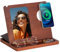 Regalo Uomo Natale Cornice in Legno Stand Docking Station Regalo per la Festa del papà Regali di Natale per Uomini Stand Portafoglio Marito Moglie Padre Compleanno Anniversario Comodino Uomo Gadget