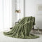Luofanfei Plüsch Kuschelige Kuscheldecke Wohndecke 220x240 Grün Salbeigrün Samt Bubble Decke Warme Flauschige Fleecedecke Bettüberwurf Couchdecke Tagesdecke Sofadecke Blanket Für Schlafzimmer Büro