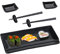 aghoer 8-tlg. Sushi Platte Schiefer mit Dipschalen für 2 Personen, 21 × 10cm Sushi Geschirr Schieferplatten mit Stäbchen, Ablagebänkchen Dipschalen Schiefertellern
