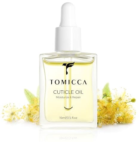 TOMICCA Nail Cuticle Oil, 15ml Nagelpflegeöl Nagelöl Pflege für Nägel & Nagelhaut, Nagelöl Repair & Protect Mit Bio-Ölen & Vitamin E für dünne Nägel (Geißblatt)