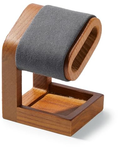Oirlv Support de montre en bois massif simple, porte-montres en bois, porte-montres(gris foncé)