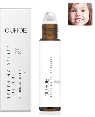 Rodillo para la dentición, rodillo natural para aliviar el dolor, rodillo natural para la dentición de bebés y niños pequeños