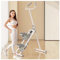 Klappbarer Climber Stepper 3-stufig verstellbare dreieckige Armlehne Treppensteig-Trainingsgerät multifunktionales Display für Cardio- und Unterkörpertraining