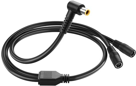 SinLoon 14AWG DC7909 - Cable divisor en Y de 90 grados CC 8 mm, 1 macho a 2 hembra, convertidores para paneles solares de 2 pies
