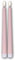 Star Trading 060-24 LED-Stabkerze Flamme Candy, 2er Set pastellpink, Kunststoff, ca. 2,3x26 cm, naturgetreue Flamme, Batterie, Timer, Vierfarb-Karton