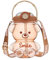 Bouteille d'eau Kawaii avec paille et sangle, 1 l, motif ours mignon, portable, anti-fuite, sans BPA, en plastique, pour enfants, filles, femmes, sport, camping, pique-nique, randonnée, voyage, g