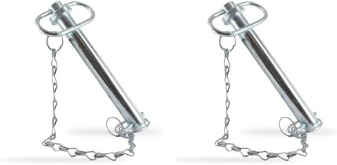 Universel - Axe Attelage Adaptable - Axe Goupille pour Attelage Tracteur/Tracteur Tondeuse/Charrue/Remorque - Longueur 100 mm / Ø19 mm (Lot de 2)