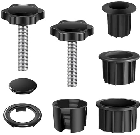 UQTUKO Anillos reductores para sombrilla, piezas de repuesto para soporte de sombrilla, adaptador con casquillo de tubo y tornillos, tubo de soporte para sombrilla de jardín
