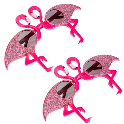 Flamingo Partybrille 2 Paare aus Kunststoff für Fotorequisite