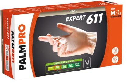 Generico Guanti in Vinile Monouso Senza Polvere – 100 Pezzi – Taglia S – Ambidestri – Resistenti e Confortevoli – Uso Professionale e Domestico