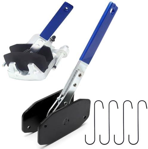 Herramienta de reposicionamiento de pistón de freno para auto, herramienta de prensado de pinza de freno 360° con función de trinquete, herramienta de reposicionamiento de frenos con 4 ganchos de