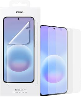 Samsung Screen Protector EF-UA576 für das Galaxy A57 5G, Smartphone-Cover, 2 Display-Schutzfolien, Durchsichtig, Kratzfest, Anti-Fingerabdruck, Schutz, Transparent