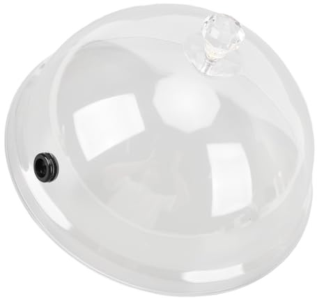 Jelquix Cloche à Fumer en Forme de Dôme pour Présentation de Cocktails Alimentaires, Couvercle en Plastique Sûr pour Accessoire D'infuseur à Fumer, Facile à Nettoyer et à Ranger, Idéal pour la (M)