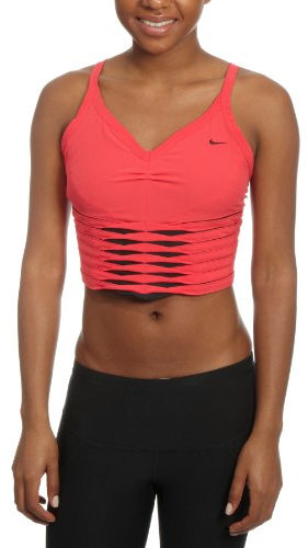 Nike T-Shirt de Danse pour Femmes en Maille Rose Rose foncé 8/10