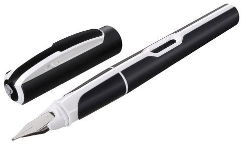 Pelikan 665877 - Füllhalter Style schwarz-weiss, Federbreite M