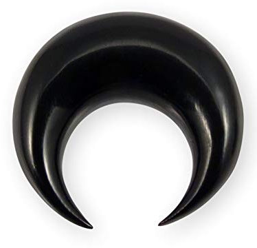 Fly Style Septum Ohr Expander Dehnsichel Piercing aus Büffelhorn - Handarbeit Dehnspirale Dehnungsschnecke, Grösse:8 mm