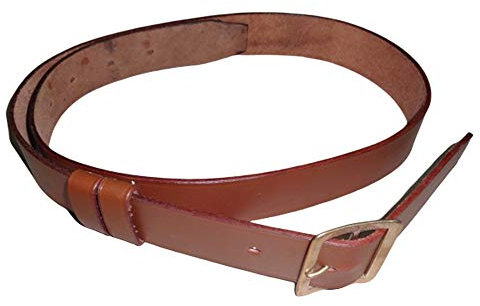 warreplica WW1 1903 Mustergürtel/AIF-Gürtel/Leichter Pferdeanbringmustergürtel Mid Brown