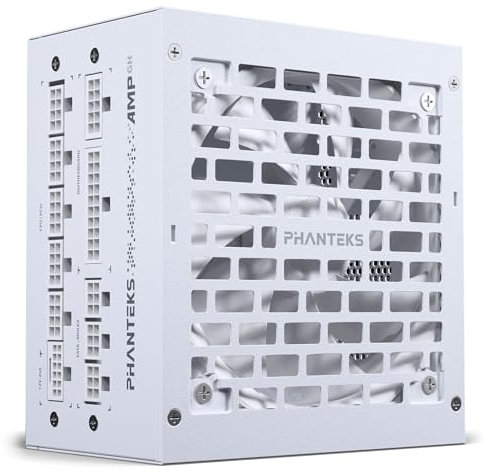 Phanteks AMP GH 750W PC-Netzteil Weiß, 750 Watt ATX-Netzteil, PCIe 5.1, ATX 3.1 PSU | 80 PLUS Gold, alle Kabel abnehmbar, leise