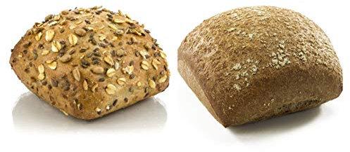 Vestakorn 6er Roggen-Korn Brötchen Beutel - frische Brötchen - 3x Roggen- & 3x Mehrkornbrötchen zum selbst aufbacken in 6 Minuten