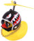 Campanello per Bicicletta, Campanello per Bicicletta per Bambini Disegno per Anatra, Colore Giallo Anatra con Casco per Biciclette, Bici Elettriche, Auto, Anatra Campanello per Bici con Luce,Type D