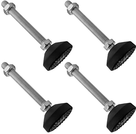 Bonsicoky M12 Verstellbare Nivellierfüße, Metall, 13 cm x 4,8 cm, 4 Stück
