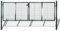 Hommdiy Gartenzaun Tor 289x125 cm/306x175 cm Stahl Grün