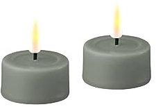 ReWu Deluxe Homeart Teelicht 2 Stück - Salbei Green