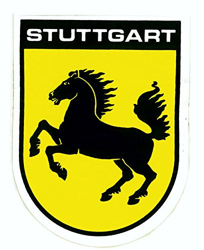 carstyling XXL Aufkleber Wappen Stuttgart 60 x 45 mm