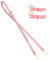Senral Echtes Leder Rose Schulterriemen Trageriemen Handtaschengurt Ersatz Kompatibel für L.ong C.hamp Le Pliag Pouches Conversion Kit Crossbody Schultergurt mit Goldener Schnalle(Pink+Gold HW)
