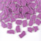 BTMIEY Unregelmäßige Keramik-Mosaikfliesen, 500 g, 0,5 x 2 cm, Mosaiksteine für DIY-Mosaikherstellung, Handwerk, Hobby, Kunst, Heimdekoration (lila)