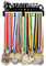 PH PandaHall Fußball Themen Medaillen Display Halter Wandmontierte Gestaffelte Medaillenständer Medaillen Aufhänger mit Personalisiertem Band Displak Rack Haken für Wohnzimmer Schlafzimmer