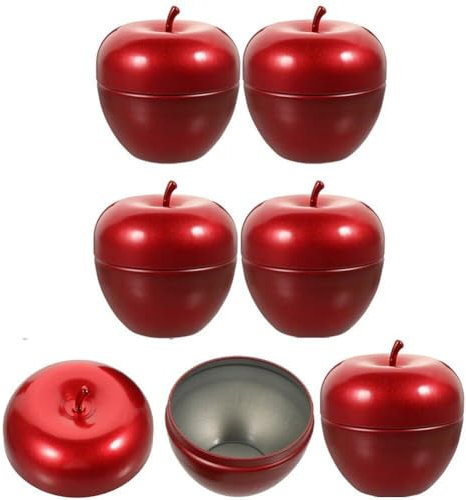 Lot de 6 bocaux en métal avec couvercles pour la fabrication de bougies, boîtes à bonbons en fer blanc, pour loisirs créatifs