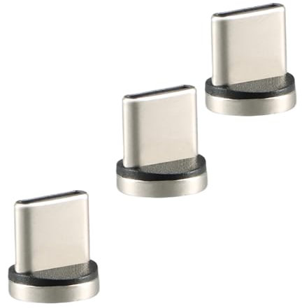 Rundago 3 Stück Magnet Adapter 7 PIN, Allgemein Magnet Adapter Anschluss Stecker, Micro USB magnetisches stecker/Type C magnetisches stecker für Magnet Ladekabel (3 Stück-Type C)