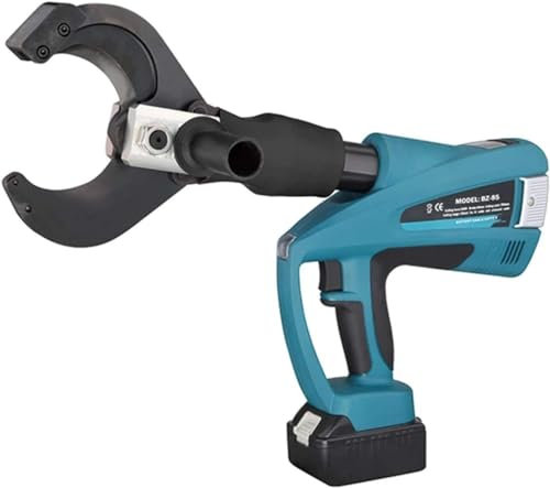 Hydraulic Pipe Crimping Tool Electric Hydraulic Wire Crimper, Battery Powered Hydraulic Cable Cutter 70Kn Electric Wire Cutting Tool Ez-65C Copper Cable Cutters for Φ65Mm Cu/Al Cable and Arm