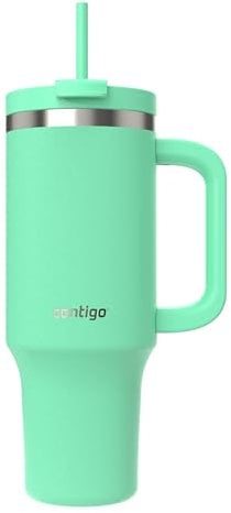 Contigo Streeterville Tumbler 1200 ml with Handle | Stainless Steel Vacuum Insulated Water Bottle with Straw and Lid | Cold for 29 Hours | Travel Mug | Thermal Flask | BPA Free